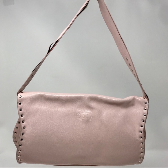 *SOLD* Céline Vintage Pink Leather Studded Baguette - Picture 3 of 12